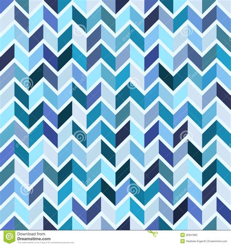 Seamless Geometric Pattern Blue Mosaic Royalty Free Stock Photo