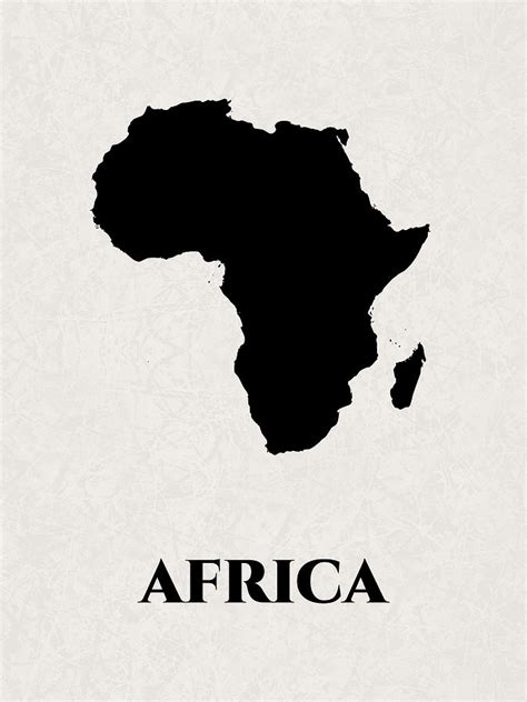 Africa Black Map Artist Singh Mixed Media By Artguru Official Maps