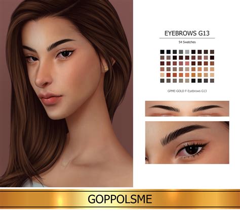 Goppols Me Gpme Gold F Eyebrows G13 Download At Goppolsme