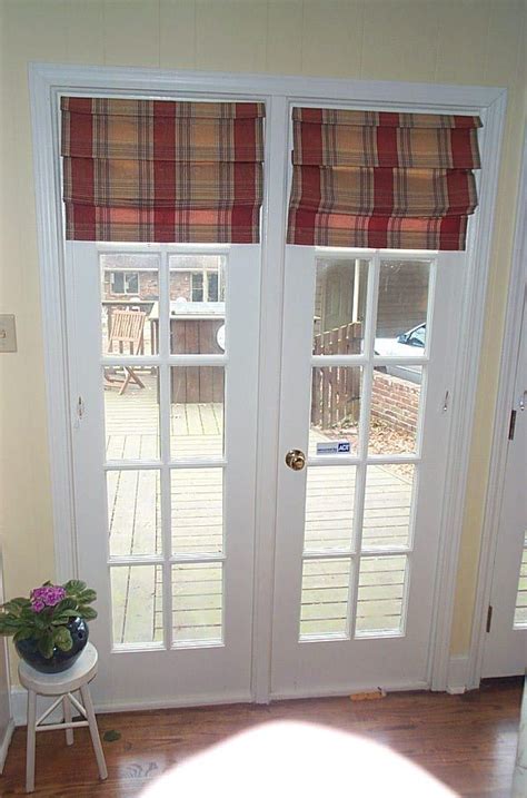 Measure your window opening and choose a shade that is slightly narrower. shades for french doors home depot | Roman shades on the ...