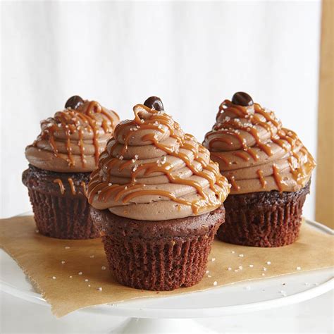 Caramel Mocha Sea Salt Cupcakes Recipe Myrecipes