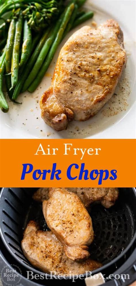Adjust cooking time for thicker or thinner pork chops. Air Fryer Pork Chops | Recipe | Air fryer pork chops, Healthy pork chops, Pork recipes