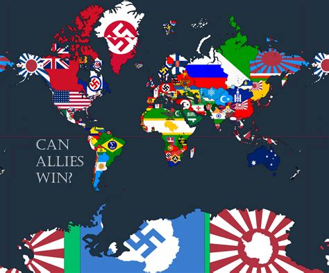 Endsieg Allied Version 1945 World Map By Gsnj On Deviantart