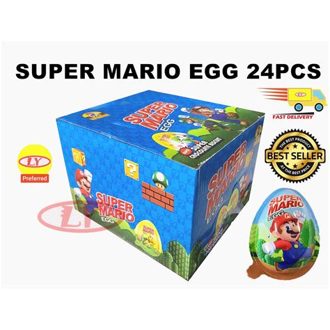 Shop Malaysia Super Mario Surprise Egg 24pcs Shopee Singapore