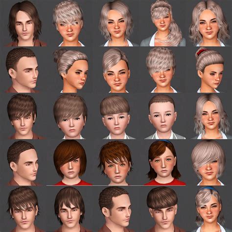 Mod The Sims Basegame Hair Texture Replacements My Xxx Hot Girl