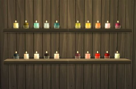 Glass Candles Sims 4 Lighting