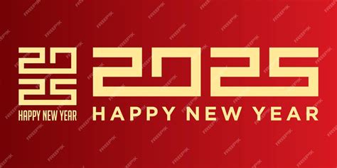 Premium Vector Happy New Year 2025 Logo Design New Year 2025 Text