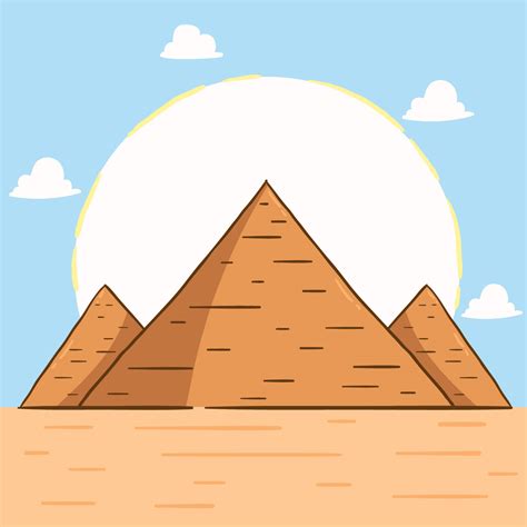 Hand Drawn Pyramids Vector 213986 Vector Art At Vecteezy