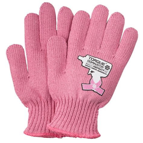 Custom Pink Knit Medium Weight Gloves