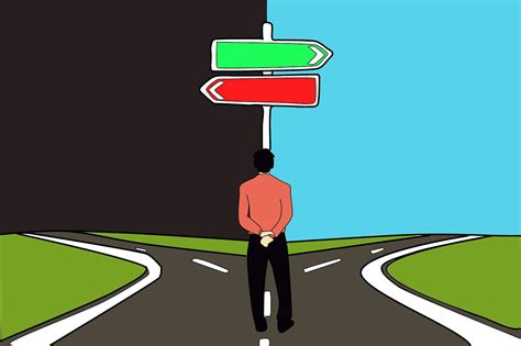 decision choice path road right and wrong free image from