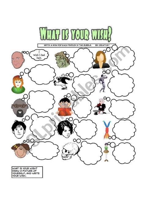 What´s Your Wish Esl Worksheet By Nyc Teacher