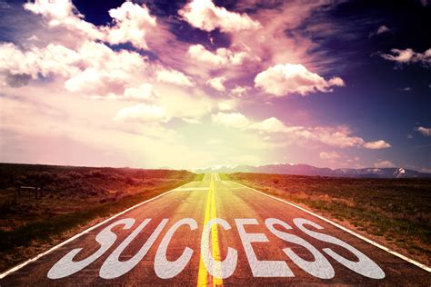 Free Photo The Road To Success Achievement Perspective Roadsign