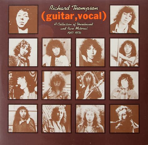 Richard Thompson Guitar Vocal A Collection Of Unreleased And Rare