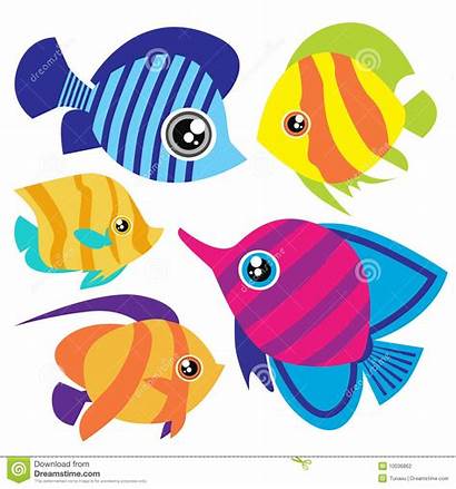 Fish Cartoon Clipart Tropical Sea Vector Royalty