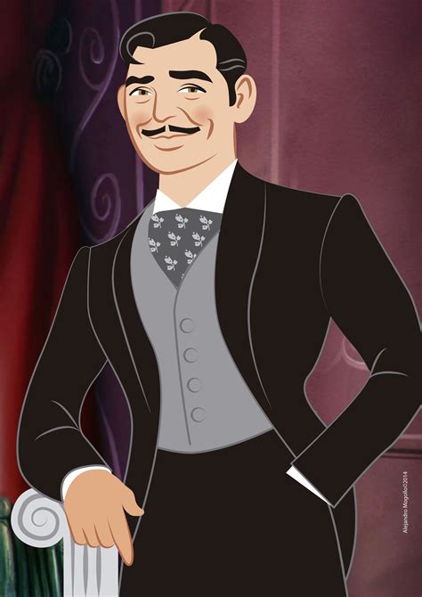 Rhett Butler Illustration Movie Artwork Cartoon Art Movie Art