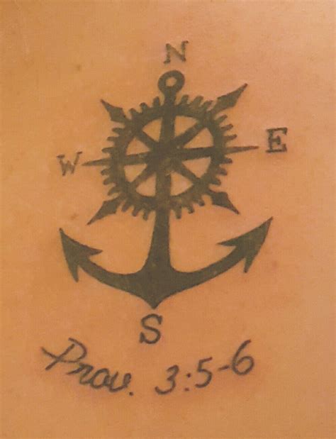 Anchor Compass Tattoo Compass Tattoo Design Anchor Compass Tattoo