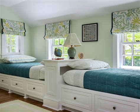 Twin beds are a practical choice for both children's rooms and guest rooms. Two Twin Beds Home Design Ideas, Pictures, Remodel and Decor