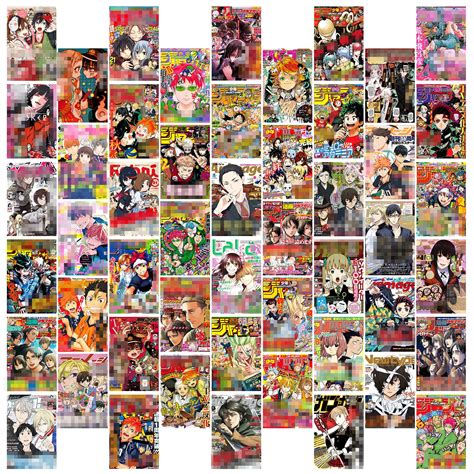 Buy 8tehevin 50pcs Anime Magazine Covers Aesthetic Pictures Wall