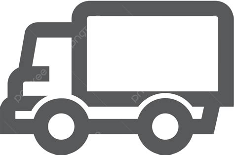 Outline Icon Truck Icon Transport Cargo Vector Icon Transport Cargo