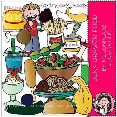 Food Clip Art Junk Drawer Combo Pack Image 0 In 2020