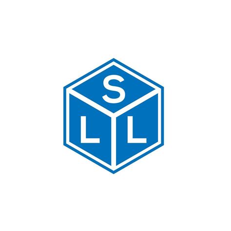 Sll Letter Logo Design On Black Background Sll Creative Initials
