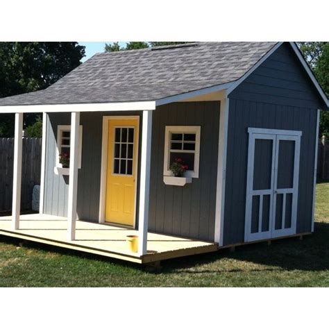 Absco garden sheds (outdoor furniture): My cute shed with a porch | yard | Pinterest | Sheds ...