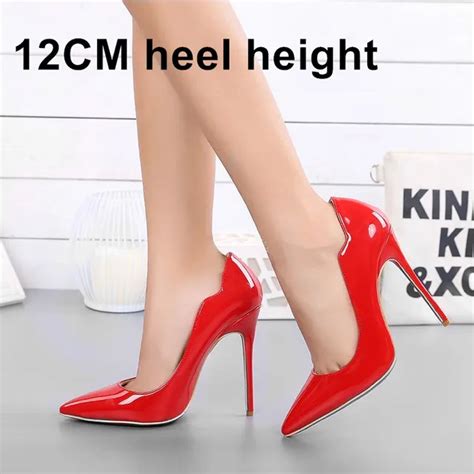 Shoes Woman Red High Heels Stilettos Patent Leather Cm Heels Women