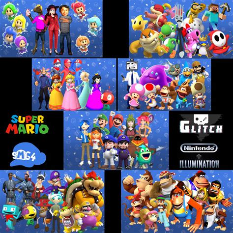 Super Mario And Smg4 Character Collection By Noe3210 On Deviantart