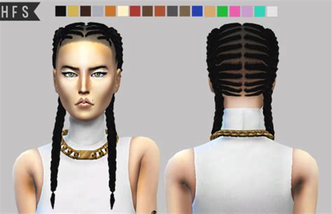 my sims 4 blog ts3 to ts4 ep 10 braided braids hair conversion by hautfashionsims4