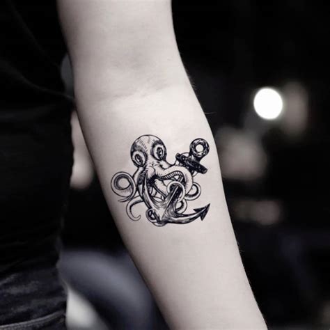 Anchor Octopus Tattoos