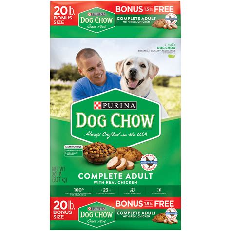 Purina Dog Chow Dry Dog Food Complete Adult With Real Chicken 20 Lb