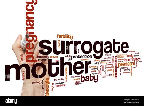 Surrogate Mother Word Cloud Concept Stock Photo Alamy