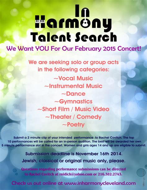 In Harmony Talent Search