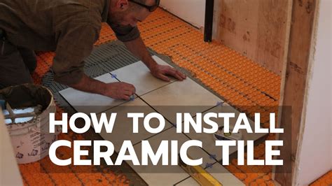 How To Install Ceramic Tile Youtube