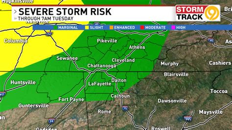 Marginal Risk Of Storms Through Early Tuesday Wtvc