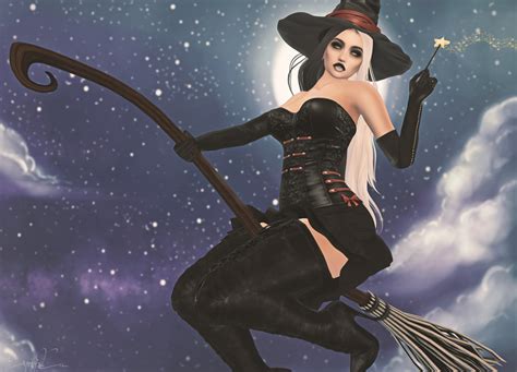 Second Life Marketplace Ro Witch Bento Pose W Mesh Broom And Wand