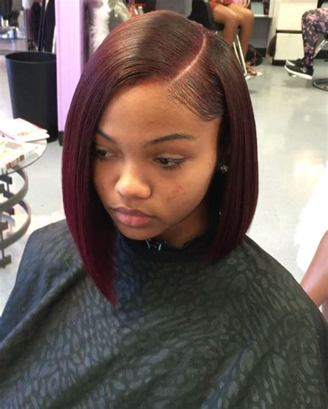 Awesome Side Part Bob Hairstyles For Black Women