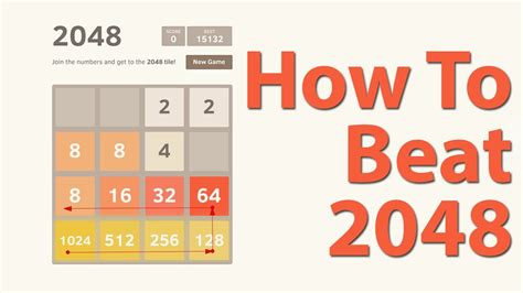 How To Beat 2048 Best Strategy Tips For Beating 2048 Game Tile Youtube