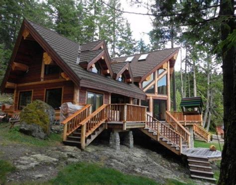 Beautiful And Luxurious Lakeside Log Cabin Page 2 Of 2 Cozy Homes Life