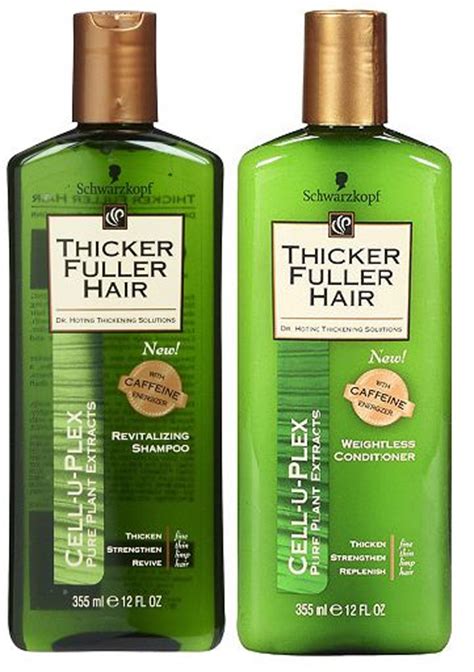 Thicker Fuller Hair Cell U Plex Revitalizing Shampoo And Weightless