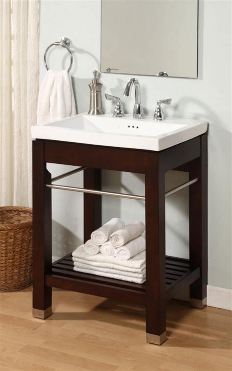 Save now with 10% off sommerville white 24 inch vanity sink set. 24 Inch Single Sink Square Console Bathroom Vanity with ...