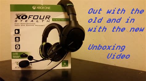 Turtle Beach Earforce Xo Four Stealth Unboxing Rip Old Pair Youtube