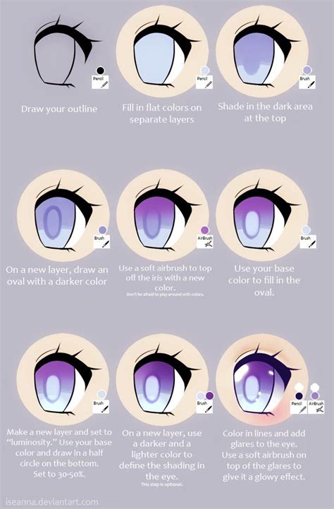 Check spelling or type a new query. Anime Eye Tutorial by Iseanna on DeviantArt | Anime eyes, Eye drawing tutorials, Anime eye drawing