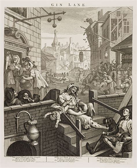 A political print supporting a ministerial measure against the unlimited sale of gin (which later became the gin act). Related image | William hogarth, Gin history, Gin