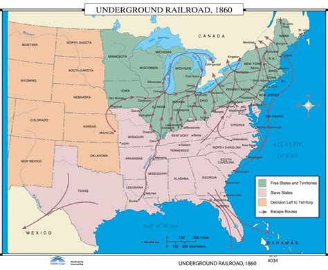 Map Of Underground Railroad