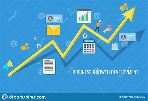 Business Growth Development Increasing Revenue Arrow Ecommerce Profit