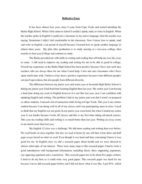 Time to summarize the most crucial points of what you've read so far. 020 Reflective Paper Format Cover Letter Essay ...