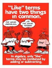 These like terms can be combined through addition or subtraction. Combining Like Terms: Definition, Simplifying & Practice ...