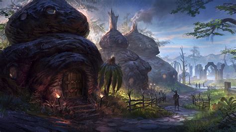 Elder Scrolls Fantasy Action Rpg Mmo Online Artwork
