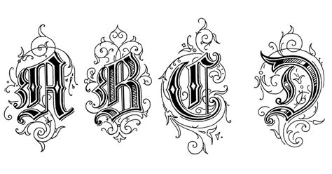 Gothic Letters Karens Whimsy